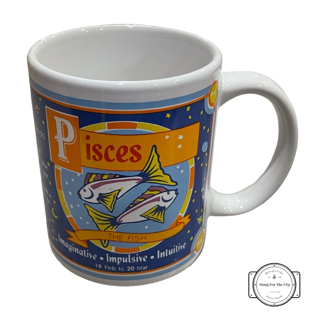 Vintage Pisces Zodiac Horoscope Coffee Mug